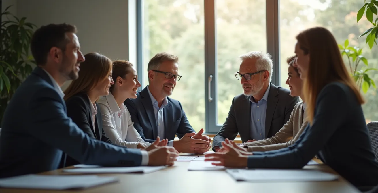 CEO and CSE representatives in collaborative strategic planning session