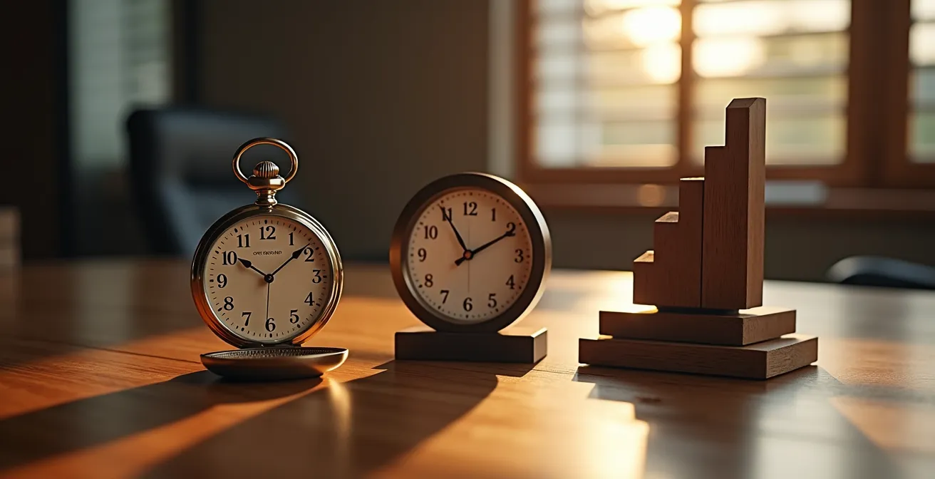 A business calendar showing strategic review periods aligned with family milestones, symbolizing the evolution of statutes over time.